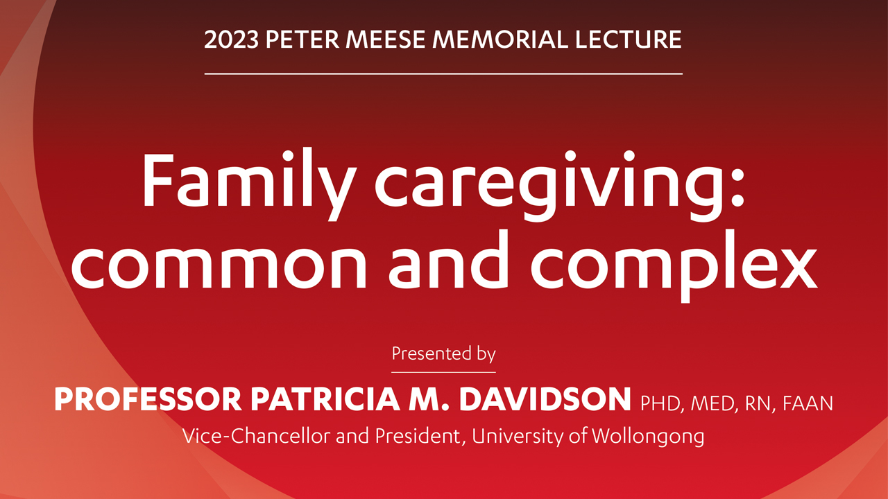 2023 Peter Meese Memorial Lecture video