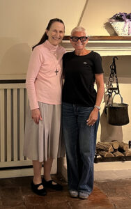 Sharon Sherwood and Sister Teresina