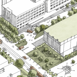 Next Era East building sketch diagram 500w
