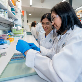 Cabrini researchers Dilys and Jasveena