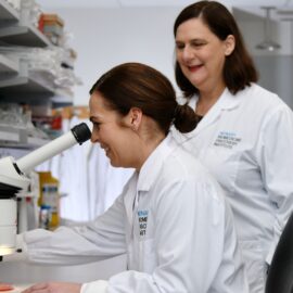 Dr Rebekah Engel and Professor Helen Abud