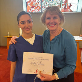 Grad-nurse-of-year-Hayley-Williams-with-Chief-Exec-Sue-Williams