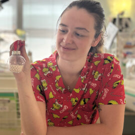 Nurse-Talia-Rhind-Christmas-baubles-for-Cabrini-SCN-babies