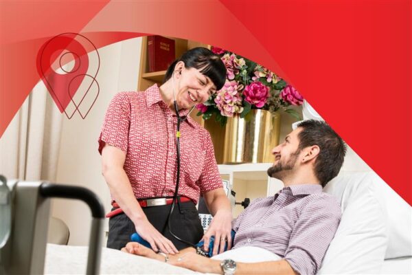 Tile for Cabrini Brighton - nurse and patient