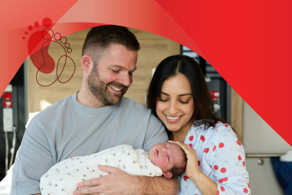 Tile for Cabrini Maternity services- new parents and their baby